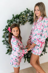 Women's Satin Loungewear Set - Wreath & Wonder
