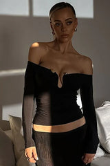 Tayla Trim Long Sleeve Top