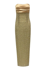 Lainey Pearls Beaded Maxi Dress