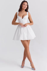 Brigitte Broderie Anglais Corset Mini Dress