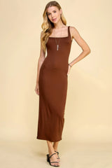 Square Neck Tank Maxi Dress