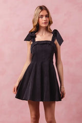 SO ME Fit and Flare Washed Gameday Dress