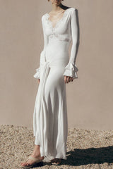 Electra Slinky Lace Maxi Dress
