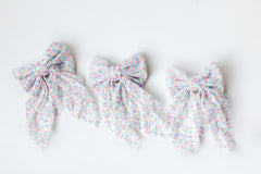 Rainbow Sequin Hair Bow