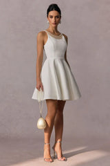 Esther Pearl Embelished Open Back Mini Dress
