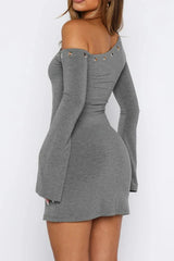 Live Loud Long Sleeve Mini Dress