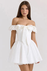 Jaide Cotton Off Shoulder Corset Dress