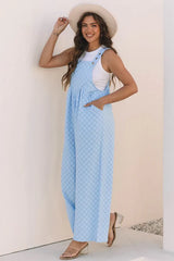 Check Yourself Wide Leg Overalls