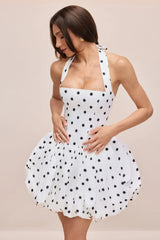 Vivianne Polka Dot Bubble Hem Dress