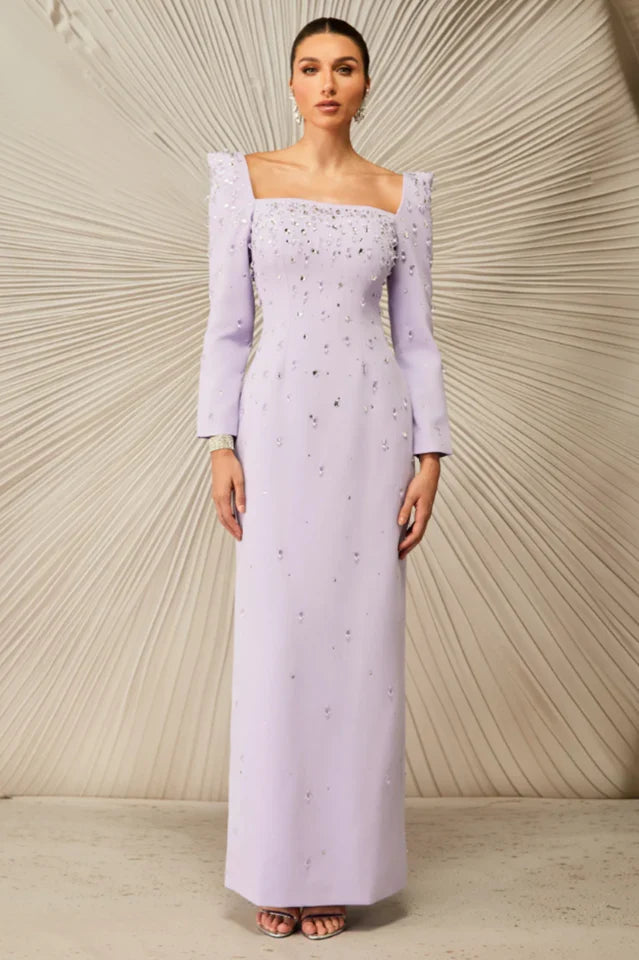 Isabella Crystal Embellished Maxi Dress