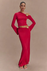 Ainsley Asymmetrical Maxi Skirt