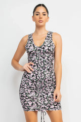 Ditsy Floral Ruching Dress