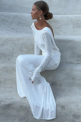 Quintina Plunging Back Maxi Dress