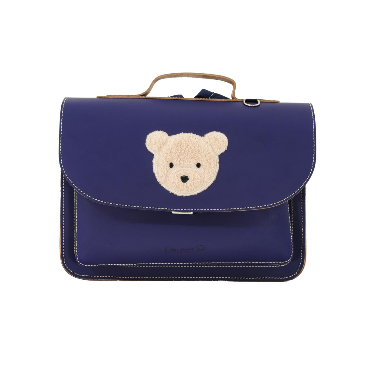 Lederen kleutertas met magneetsluiting - Teddy Marine