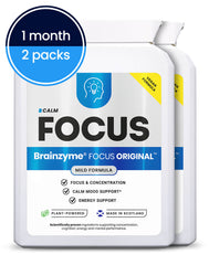 Brainzyme® FOCUS ORIGINAL™ mild focus supplement — 2-pack, front of pack
