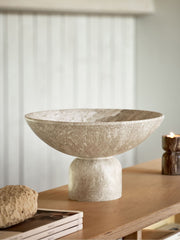 Marble effect resin decorative bowl 30cm diameter, imported from the UK
