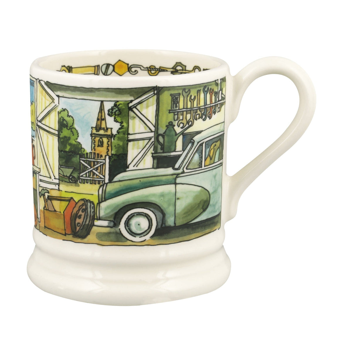 Emma Bridgewater Tinkering in the Garage 1/2 Pint Mug